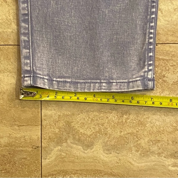 Soft Surroundings Womens Elastic Waist Stretch Jeans Size L Distressed Purple - Picture 5 of 8